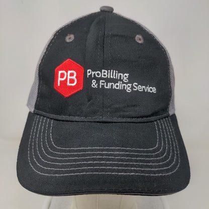 ProBilling & Funding Service Strapback Mesh Back Trucker Hat Black OSFA