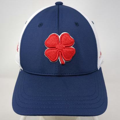 Black Clover Baseball Cap Blue White Red XL Topgolf Live Lucky Clover Logo Hat
