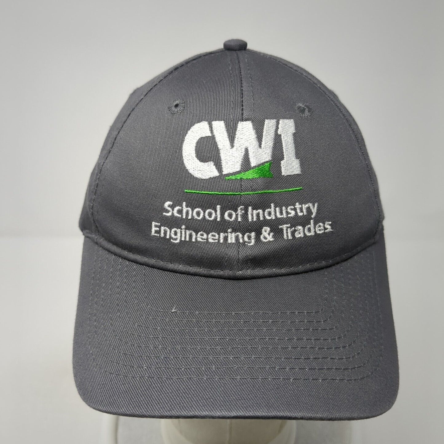 CWI School of Industry Engineering & Trades Strapback Hat Gray One Size