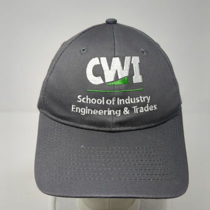 CWI School of Industry Engineering & Trades Strapback Hat Gray One Size