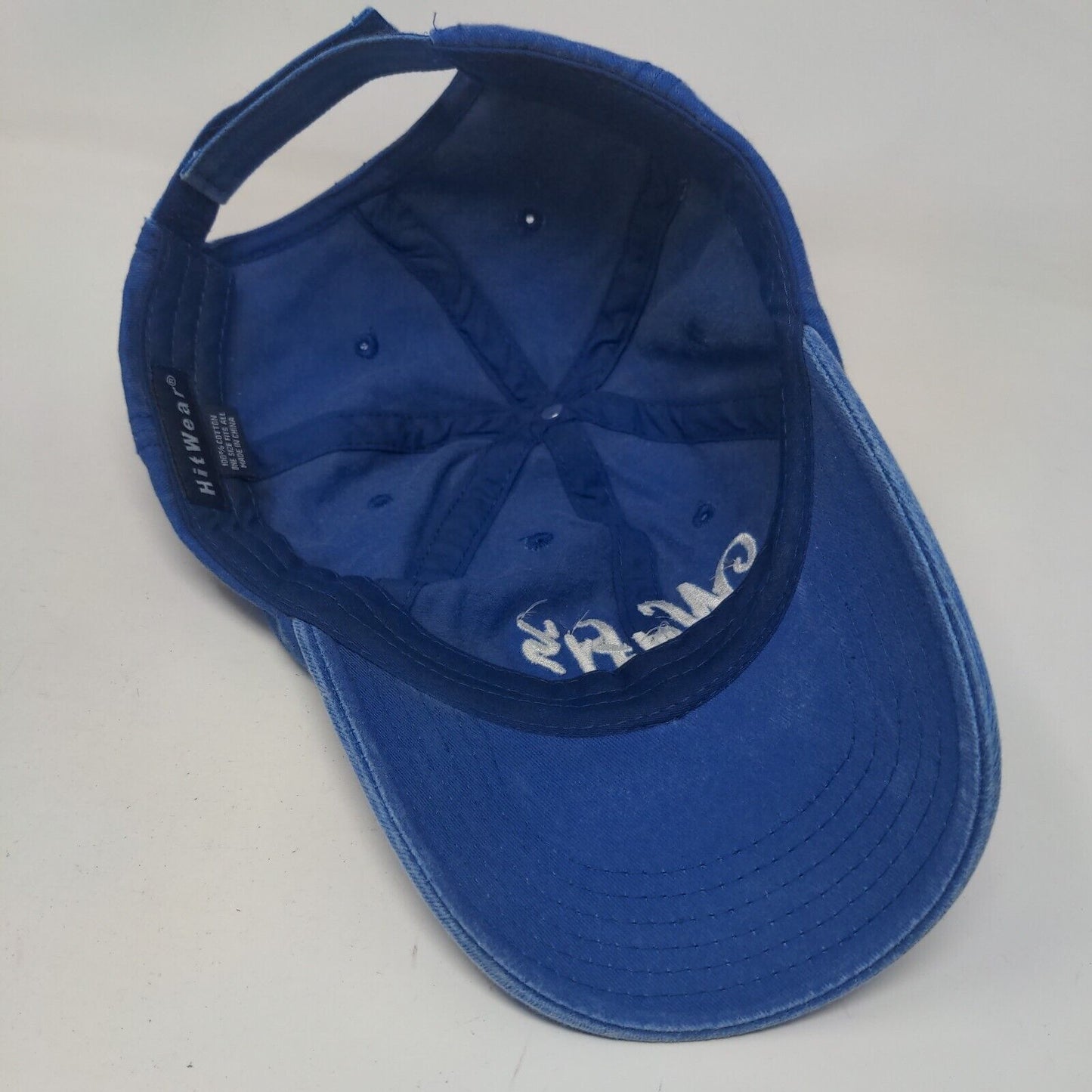Wolfy's Strapback Hat Blue OSFA Embroidered Adjustable Hit Wear