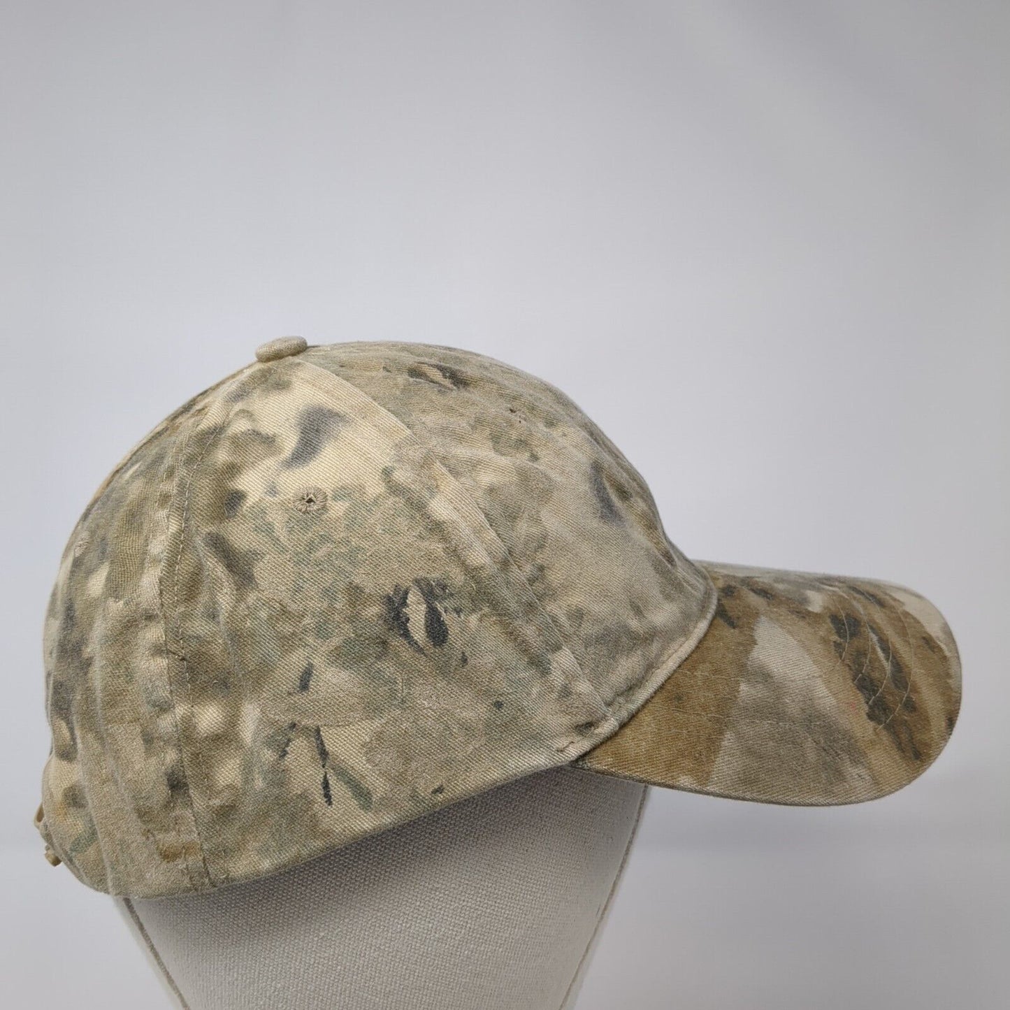 Unbranded Snapback Hat Camouflage One Size Adjustable Vented Holes Blank