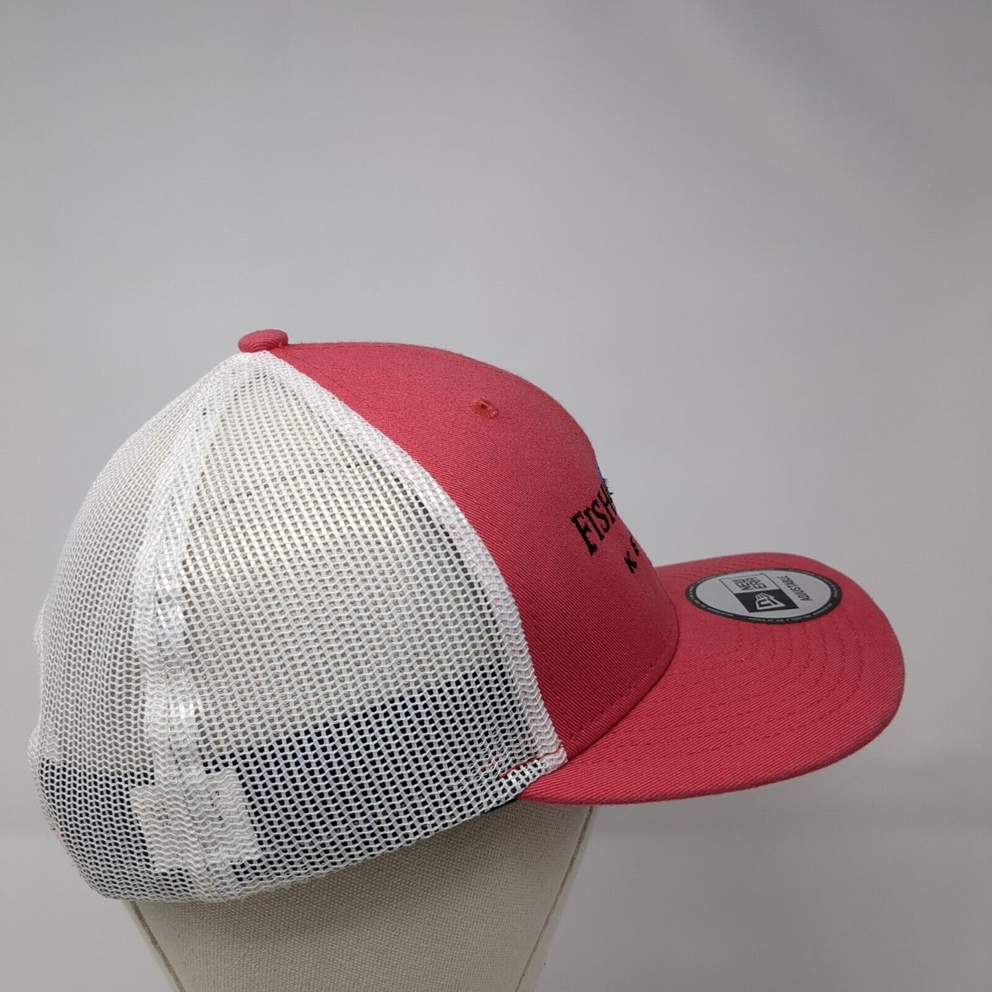 Fishmonster Key West Snapback Trucker Hat Red One Size Mesh Back New Era