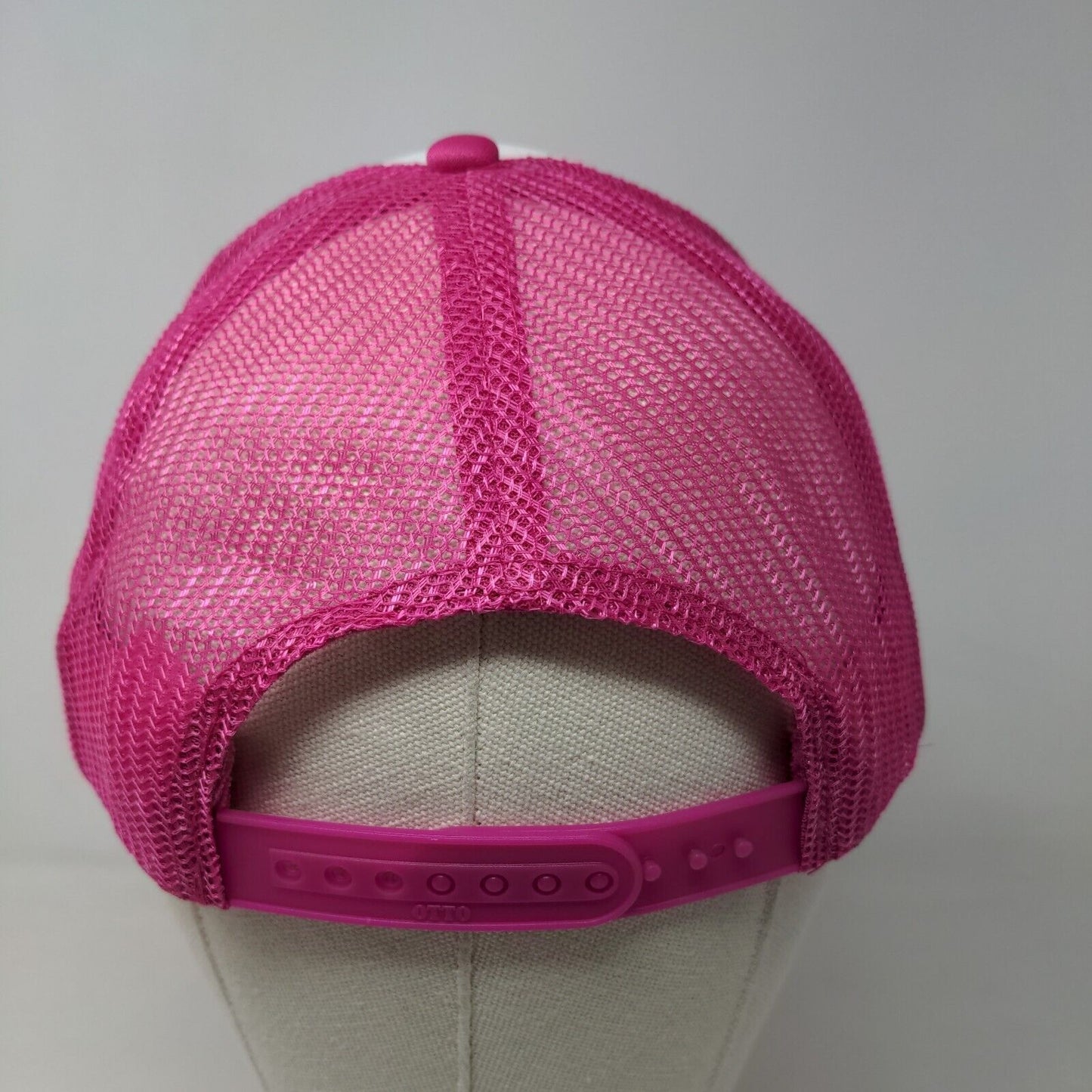 Otto Women's Snapback Mesh Back Hat Pink OSFM Graphic She Loves Puppets Funny