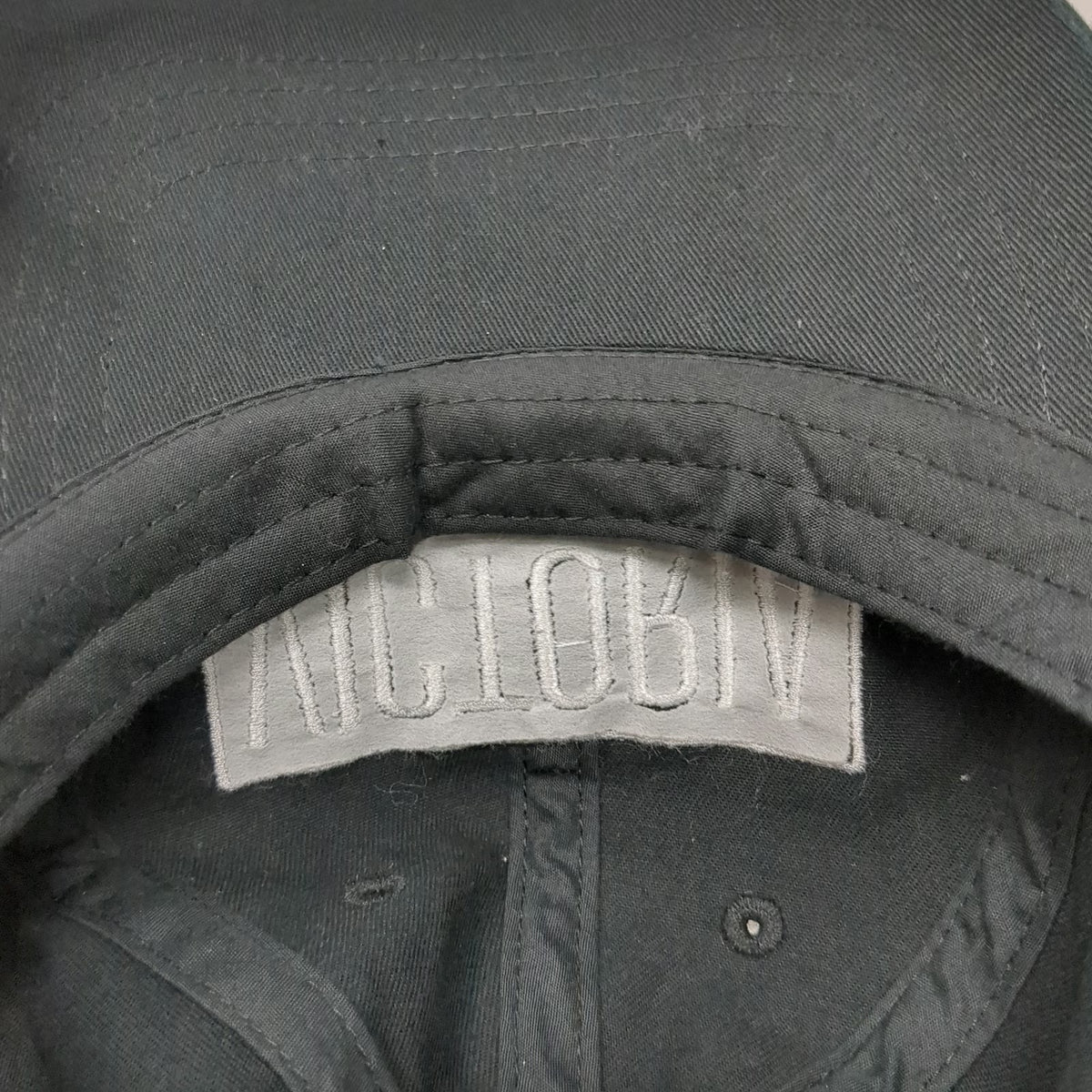 Victoria Sport Baseball Cap Black One Size Embroidered Logo Cotton Hat Slideback