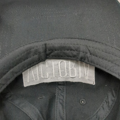 Victoria Sport Baseball Cap Black One Size Embroidered Logo Cotton Hat Slideback