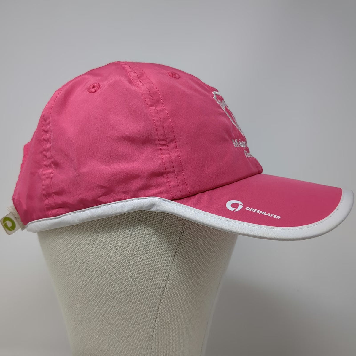 Greenlayer Baseball Cap Pink One Size Major League Triathlon MLT Performance Hat