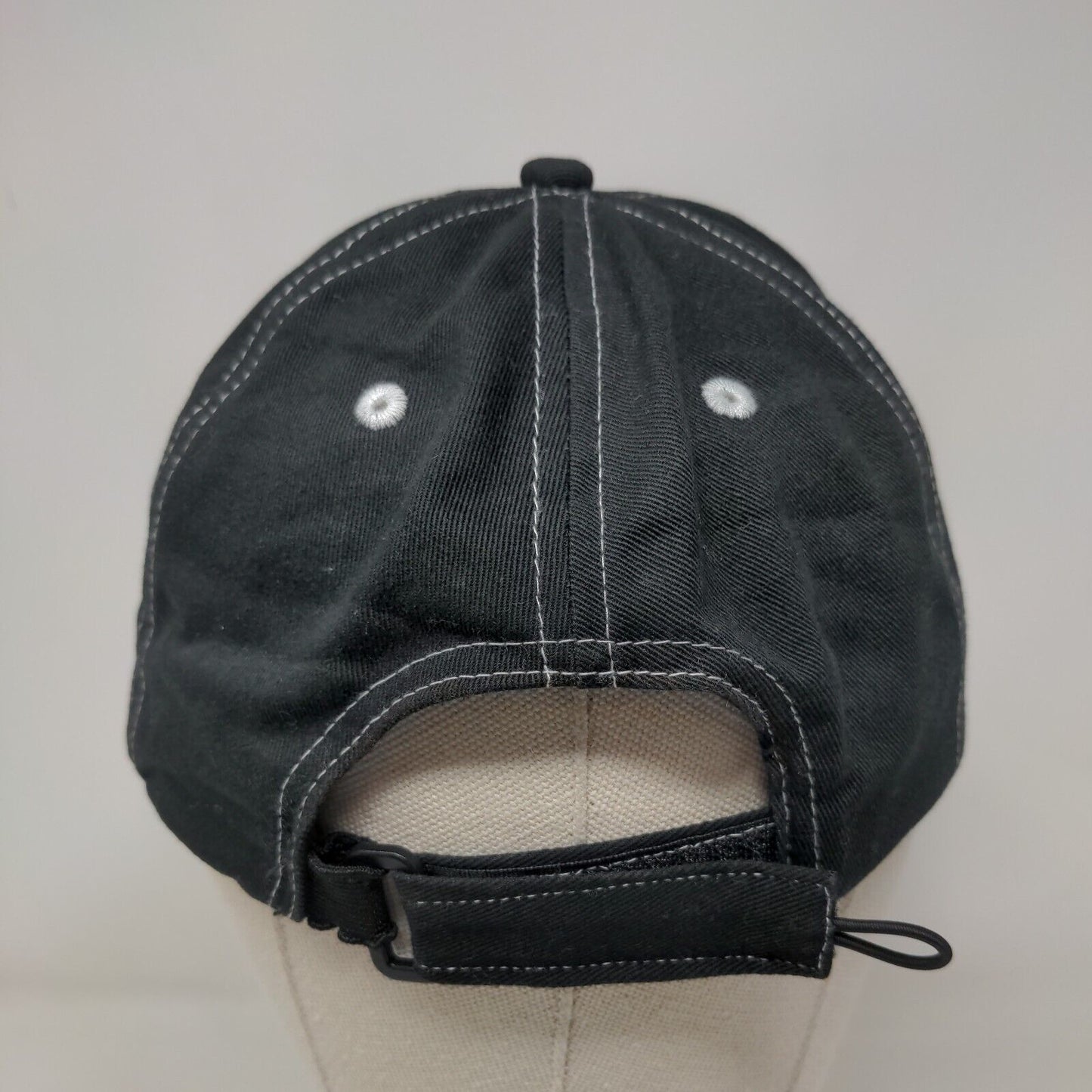 Monogram Strapback Hat Black One Size Embroidered Colorblock Sportsman