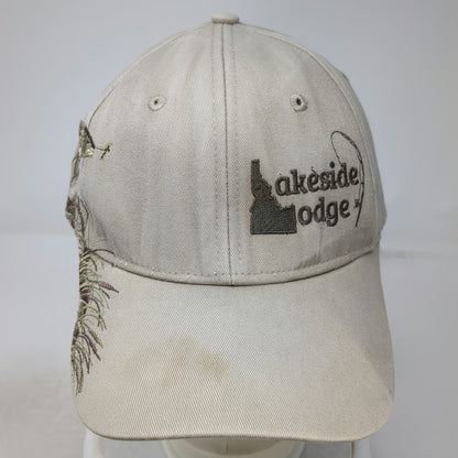 Dri Duck Baseball Cap Beige One Size Lakeside Lodge Idaho Fish Fishing Hat Trout