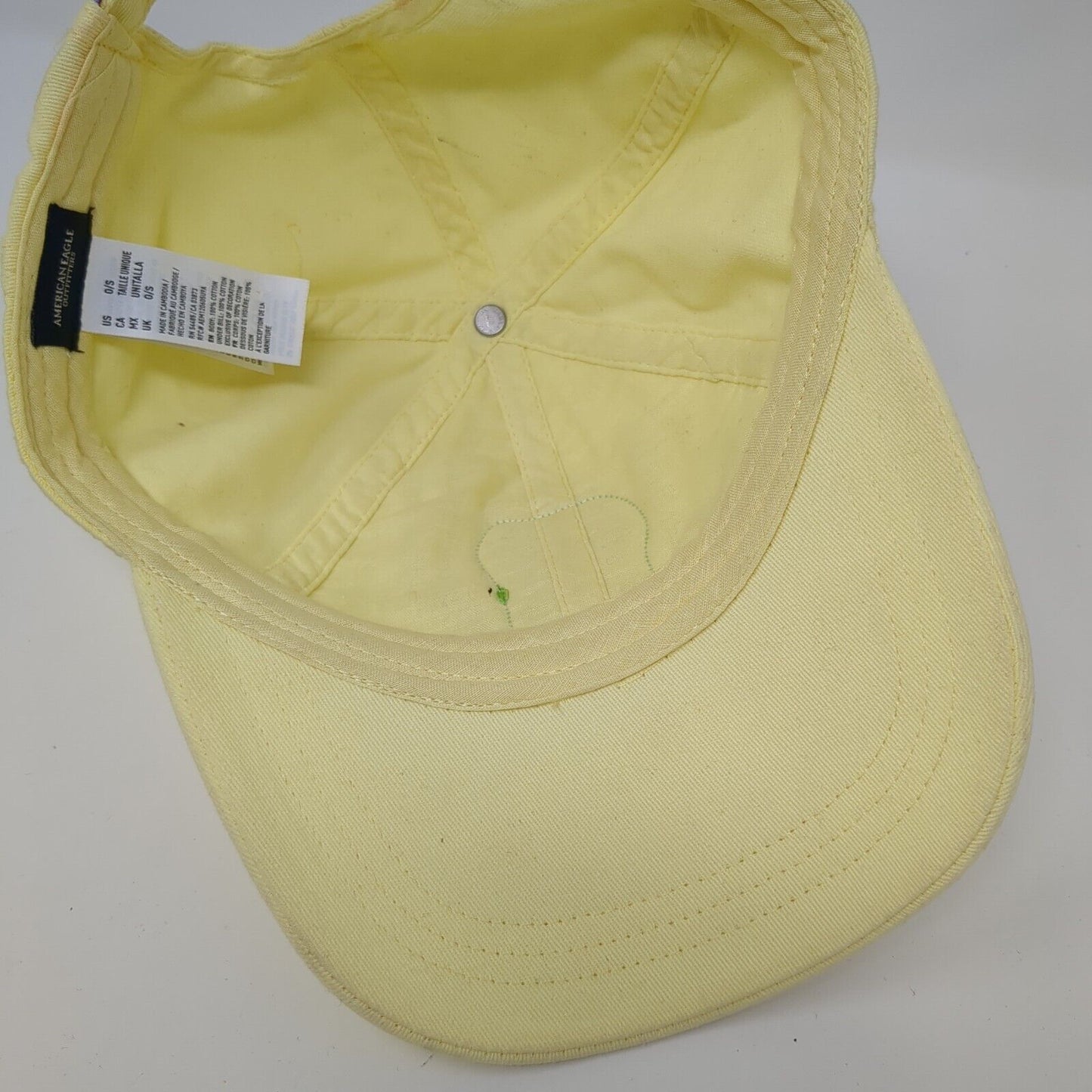 Make That A Double Cocktail Slideback Hat Yellow One Size American Eagle