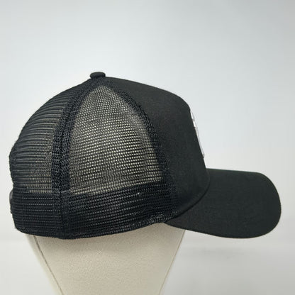 New York Yankees MLB New Era Trucker Hat Black One Size Mesh Snapback NY Logo