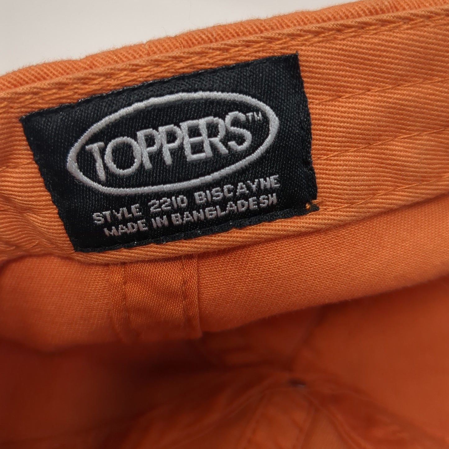 The Brick Strapback Baseball Cap Orange One Size Adjustable Embroidered Toppers