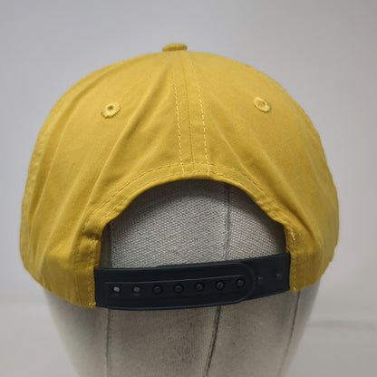 5 Panel Yellow Hat One Size Terry Blacks Barbecue Austin Texas Rope Patch