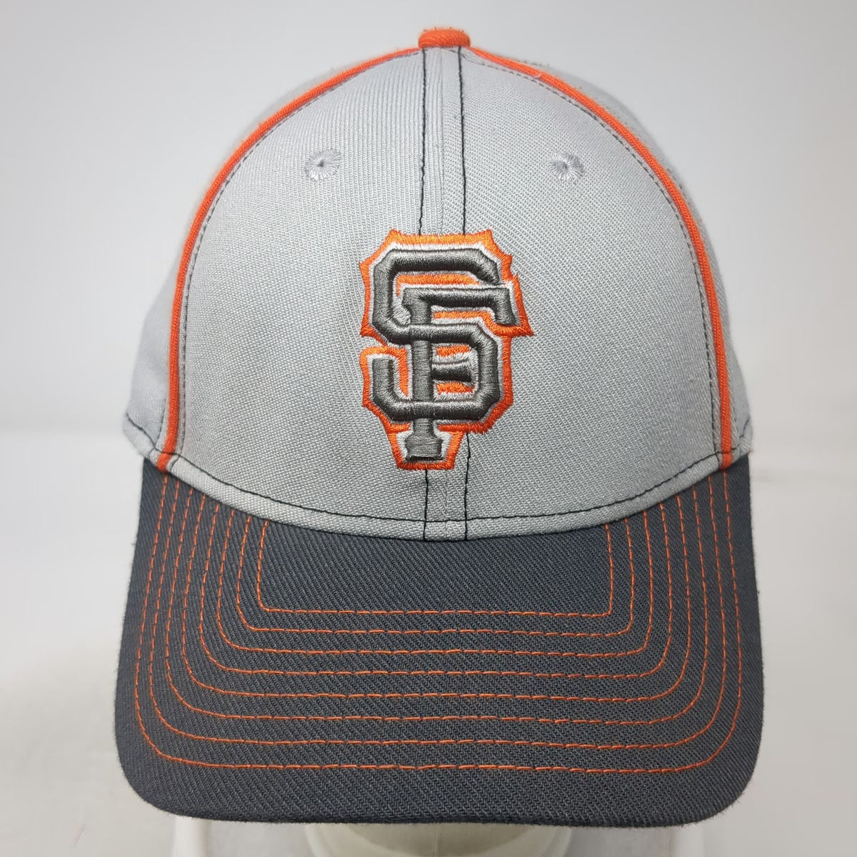New Era MLB San Francisco Giants Baseball Cap Gray M 39THIRTY Stretch Fit Hat