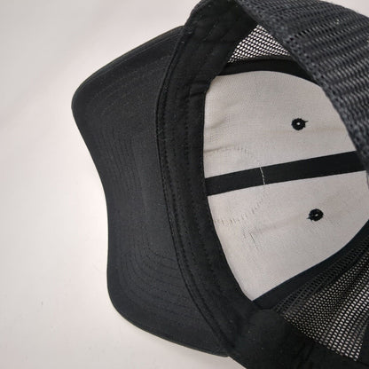 KaiAloha Supply Wailea Maui Snapback Trucker Hat Black OSFA Mesh Back