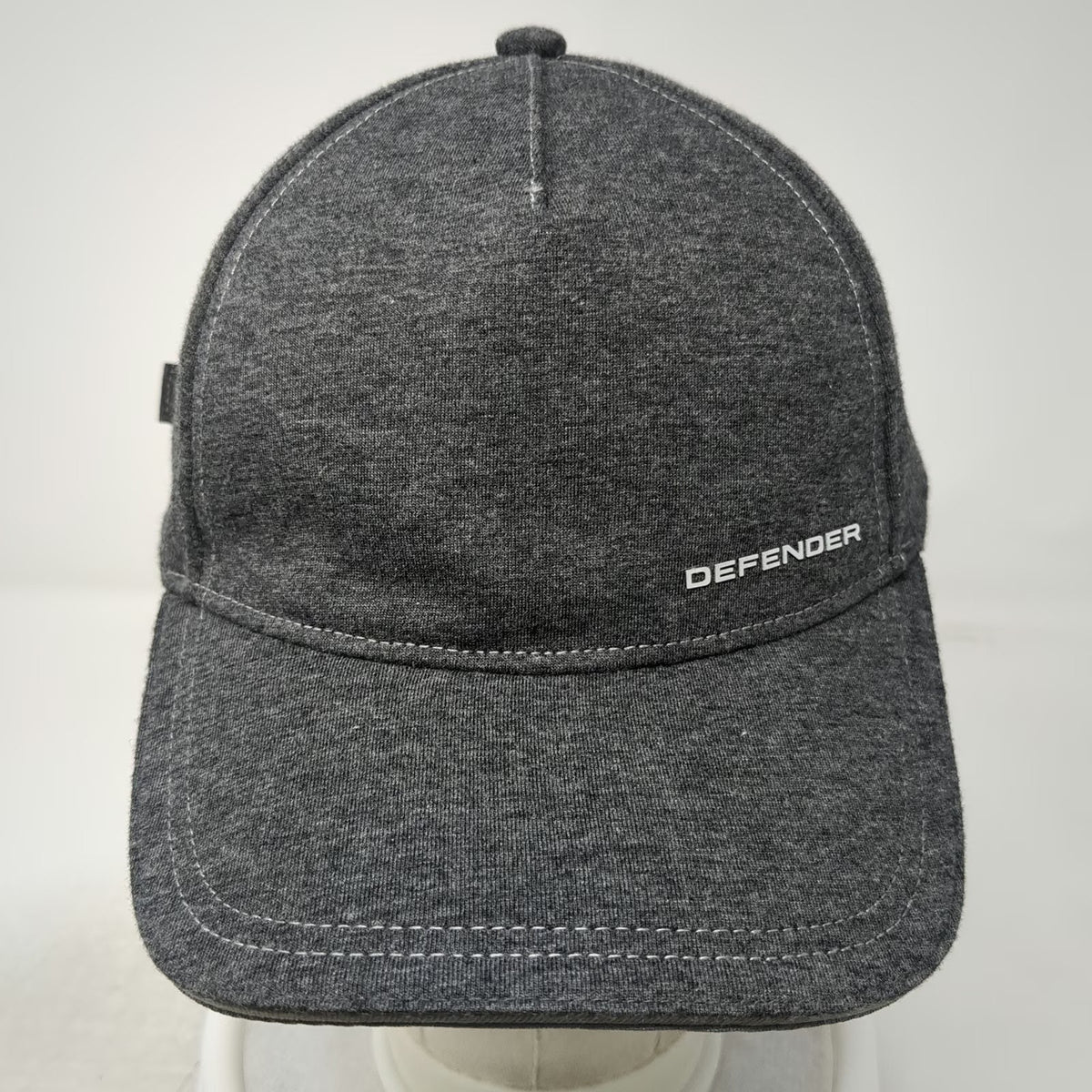 Land Rover Defender 5 Panel Gray One Size Strapback Hat Contrast Stitching
