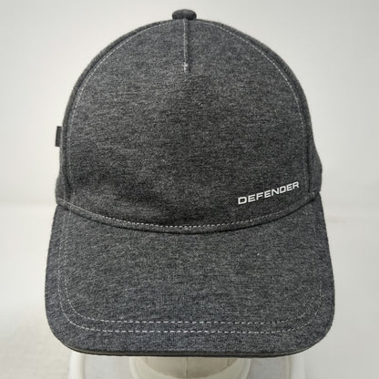 Land Rover Defender 5 Panel Gray One Size Strapback Hat Contrast Stitching