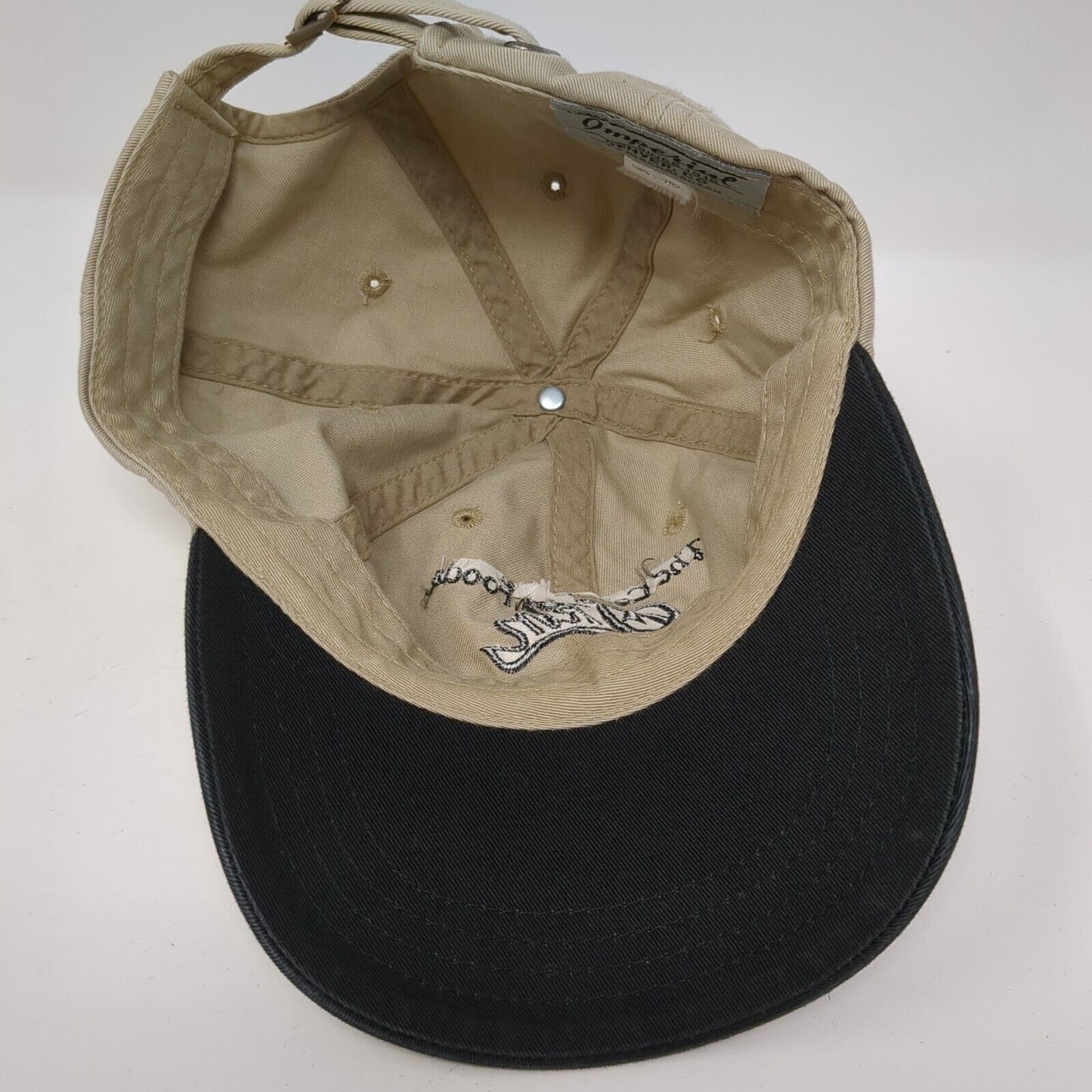 The ConAgra Foods Skin Game Slideback Hat Tan OS Adjustable Embroidered Imperial