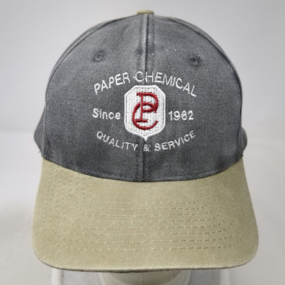 Toppers Inc Baseball Cap Gray Beige One Size Paper Chemical Slideback Cotton Hat