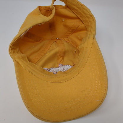 Smiley Creek Lodge Slideback Hat Yellow OSFA Adjustable Embroidered