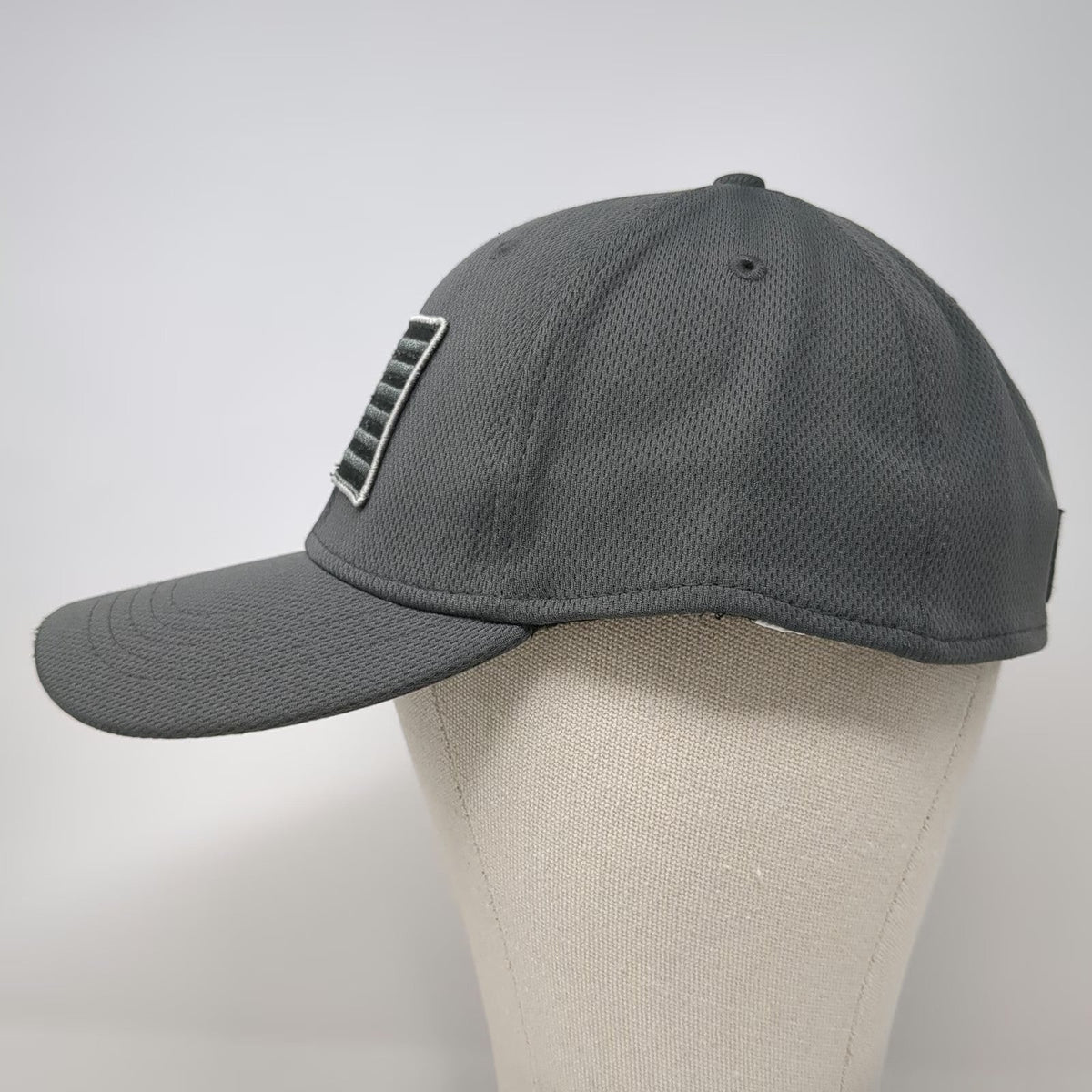 Peterbilt Baseball Cap Gray One Size Fitted American Flag Logo Polyester Hat