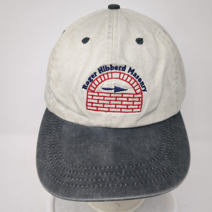 Roger Hibberd Masonry Baseball Cap Beige One Size Adjustable Embroidered Nissin
