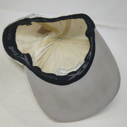 Fox Baseball Cap White M Flexfit Tribal Graphic Embroidered Logo Hat Motocross