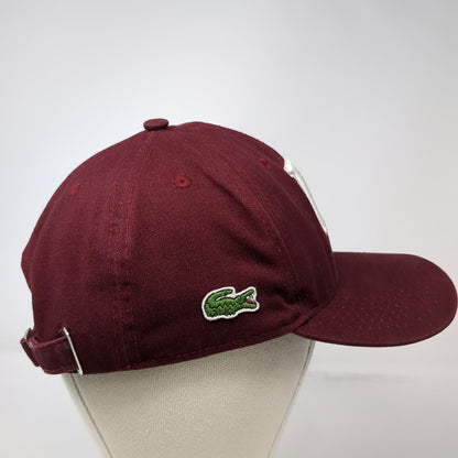 Lacoste Sport Baseball Cap Red White One Size L Embroidery Slideback Hat