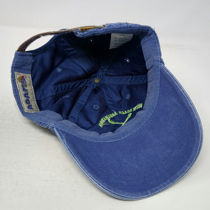 Adams Blue OSFM Baseball Cap Hat South Beach Association Mantoloking Oars Logo