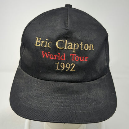 Apparel Group Eric Clapton World Tour 1992 Trucker Black Vintage Snapback Hat