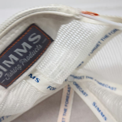 Simms Trucker Hat Yellow One Size Fish Patch Mesh Back Bozeman Montana Snapback