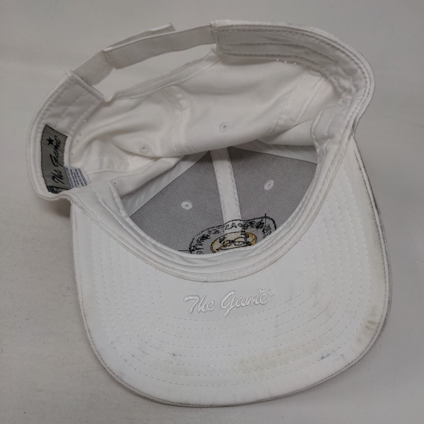 Gettin' Toasted Strapback Hat White OSFM Embroidered Breathable The Game