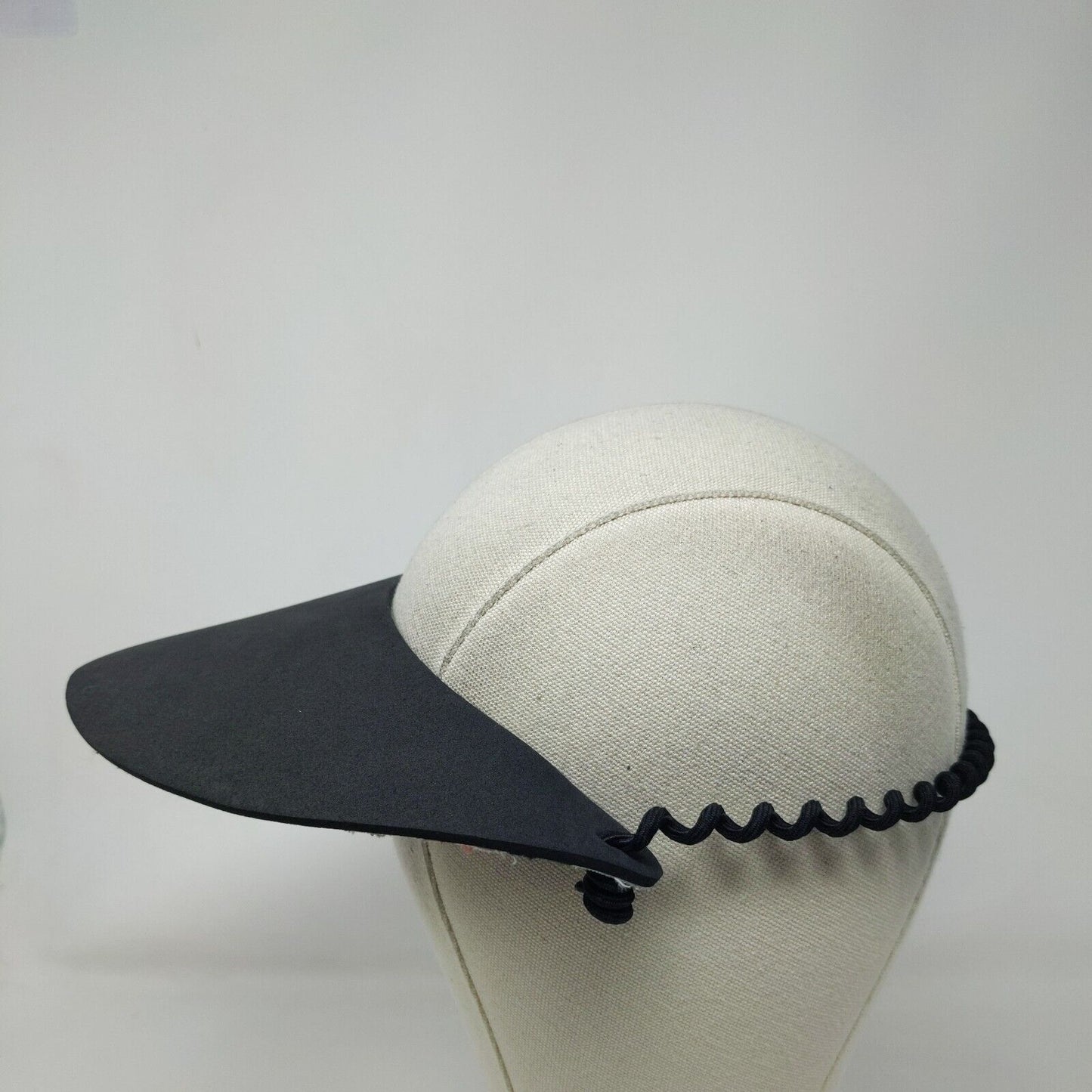 Unbranded Visor Hat Black One Size Telephone Wire Floral Underbrim