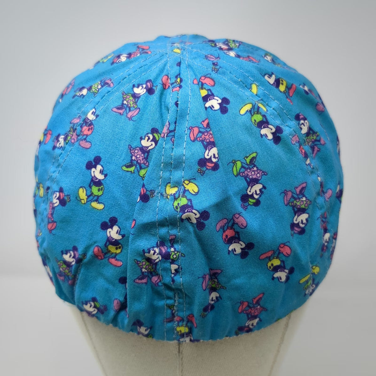 Mickey Minnie Mouse All Over Print Blue Baseball Cap One Size Hat Disney Graphic