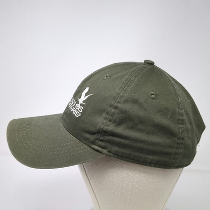 Ahead Baseball Cap Green One Size Photo Safaris Eagle Embroidered Slideback Hat