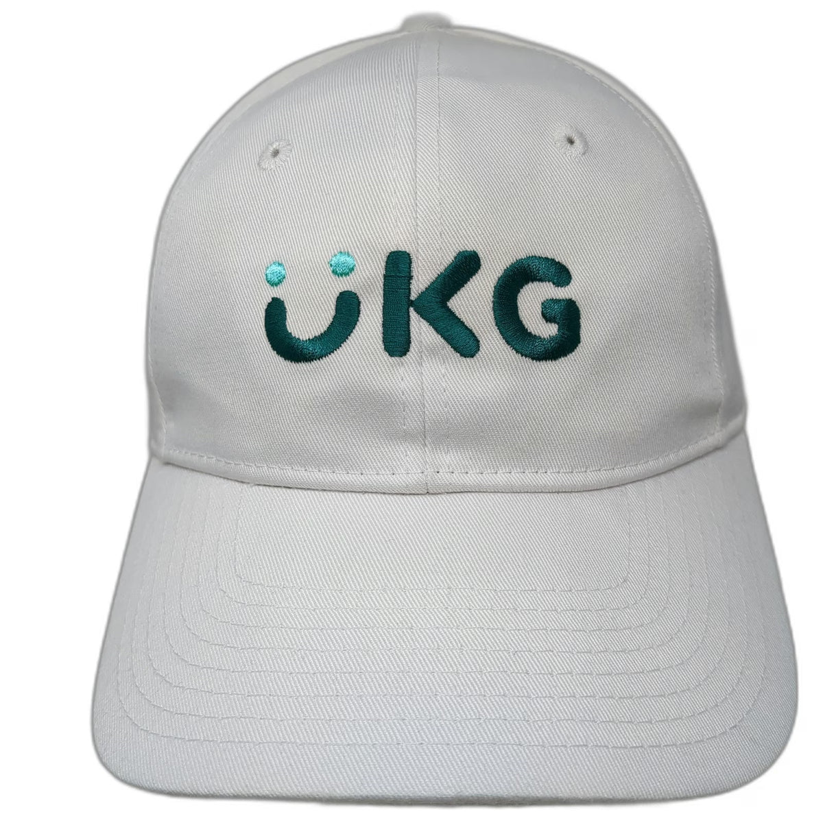UKG Ultimate Kronos Group White Baseball Cap One Size Strapback Hat Logo Sewn