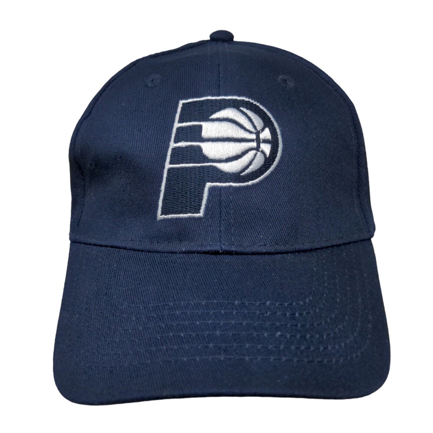 Unbranded Men's Strapback Hat Blue Embroidered Indiana Pacers Logo