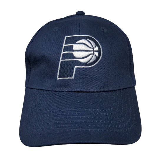 Unbranded Men's Strapback Hat Blue Embroidered Indiana Pacers Logo