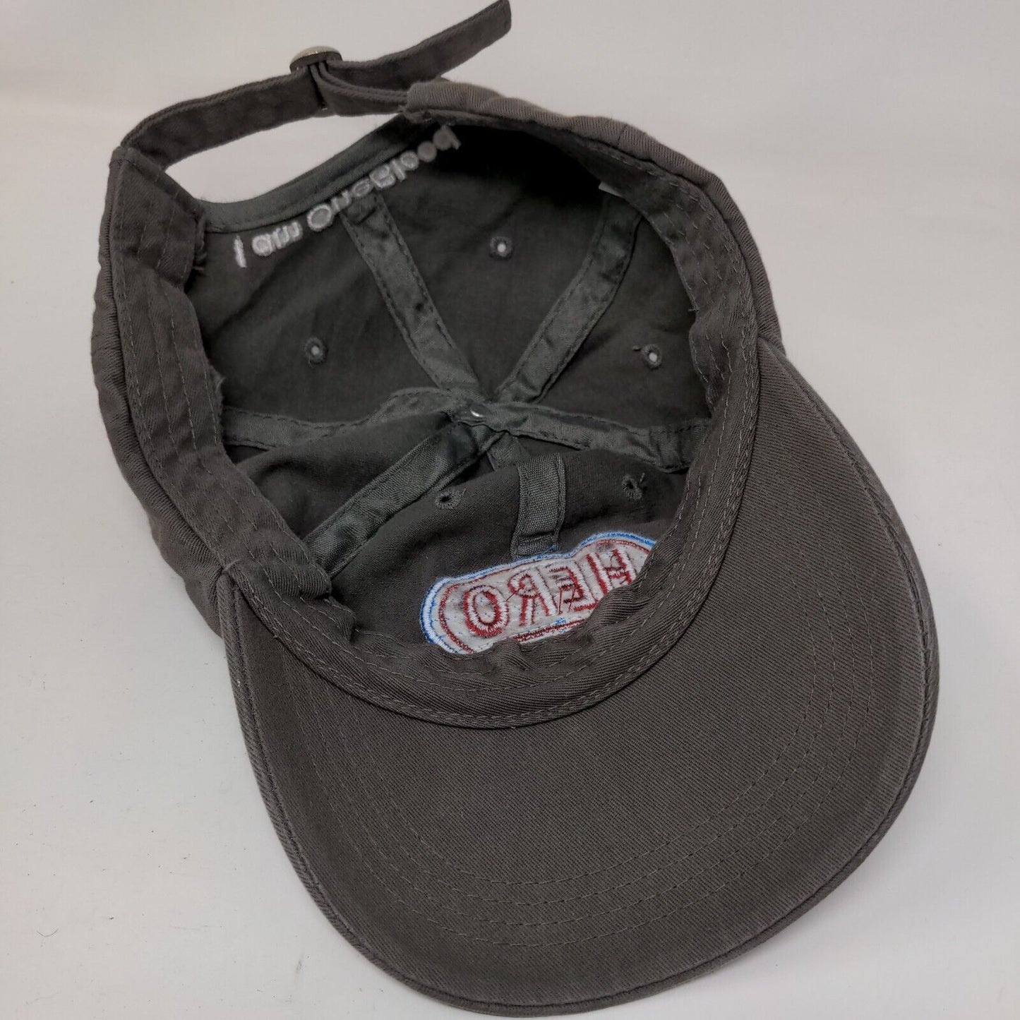 Hero Slideback Hat Gray One Size Embroidered I Am One Blood 6 Panel