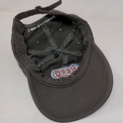 Hero Slideback Hat Gray One Size Embroidered I Am One Blood 6 Panel