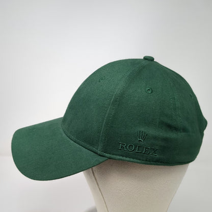 Rolex Baseball Cap Green One Size Logo Crown Slideback Adjustable Strap Hat