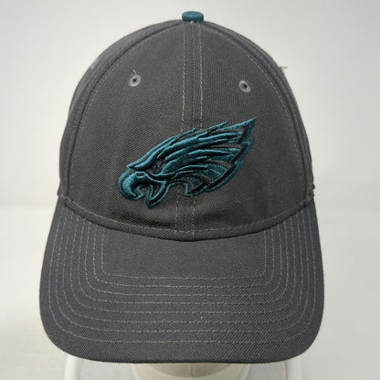 Philadelphia Eagles NFL New Era Gray One Size Hat Cap Strapback 9FORTY Curved