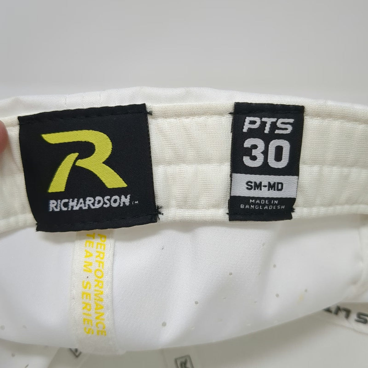 Richardson Baseball Cap White Black Blue M Crossfire Fastpitch Performance Hat