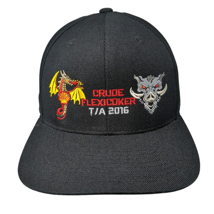 Crude Flexicoker T/A 2016 Snapback Hat Black OSFA Adjustable Embroidered