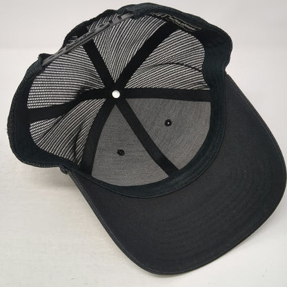 Richardson Trucker Hat Black One Size Beefcake Jerky Co Bull Patch Snapback