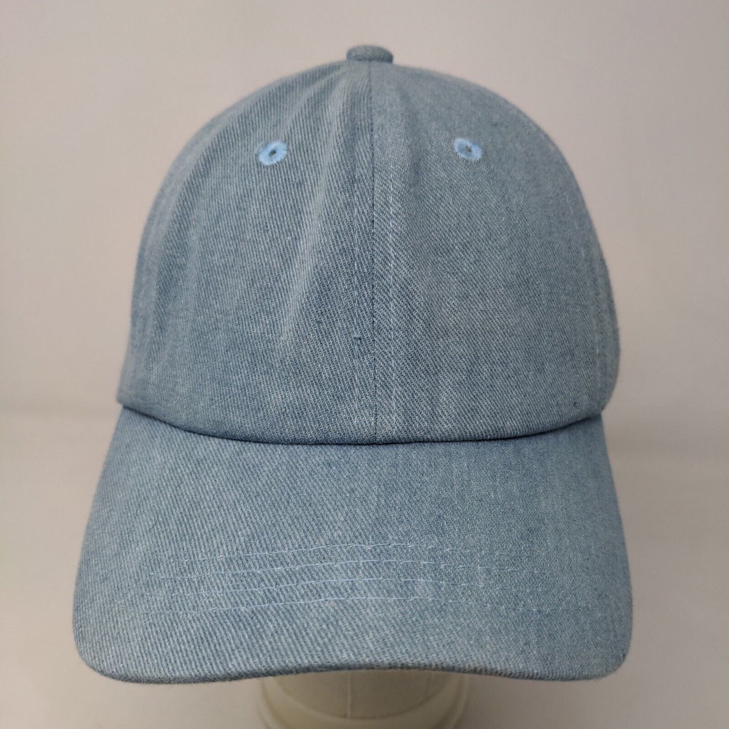 Francesca's Women's Slideback Hat Blue Size OS 100% Cotton Blank