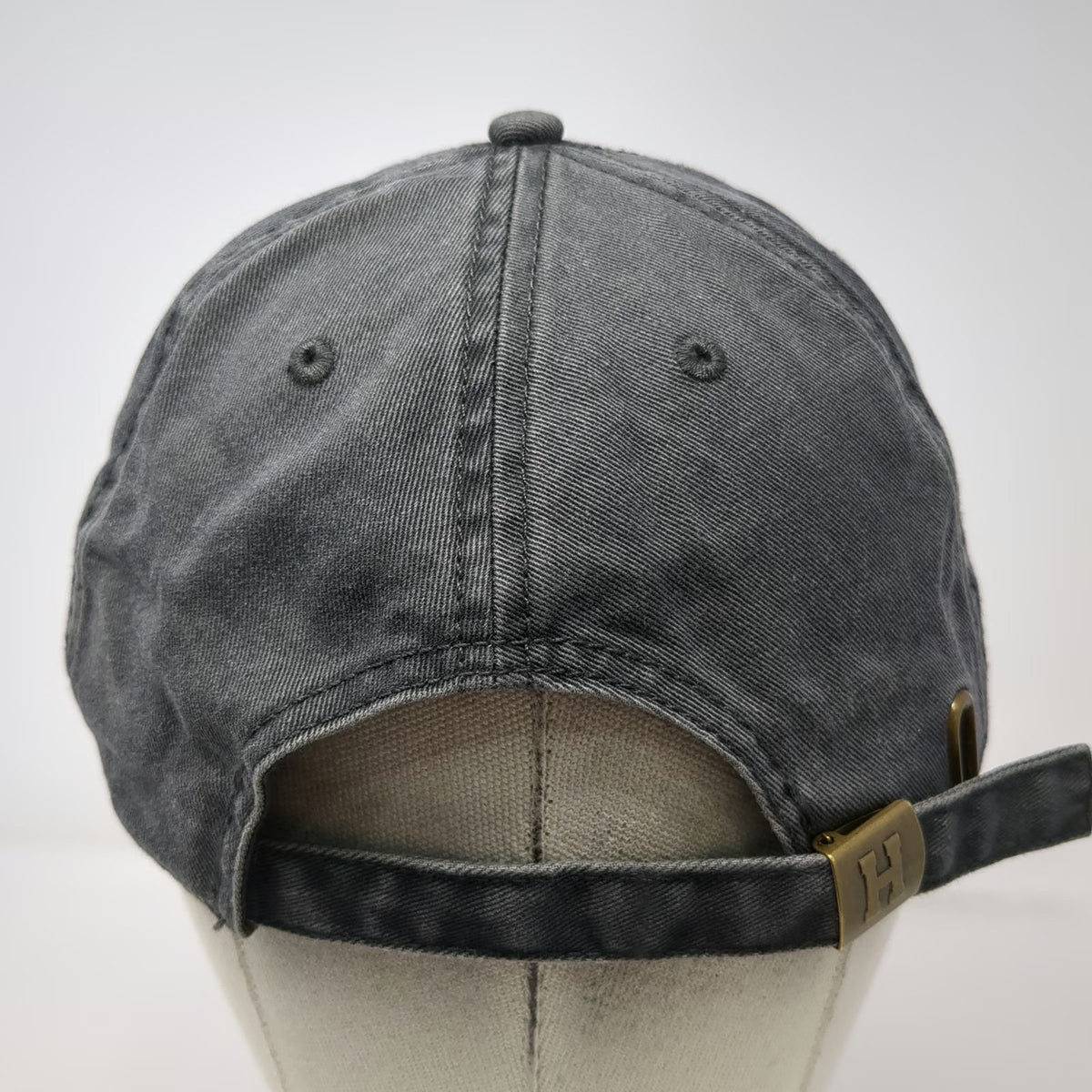 Quality Graphics Harvard Gray White One Size Baseball Cap Hat Slideback Twill