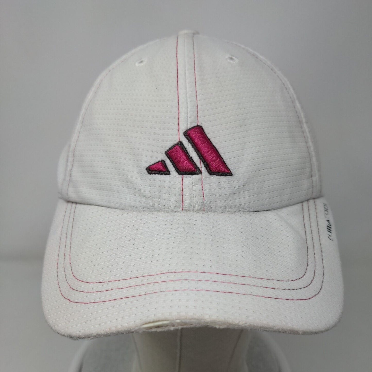 Adidas Climacool Strapback Hat White OSFA Adjustable Embroidered Vented Holes