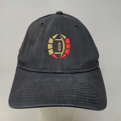 New Era Men's Strapback Hat Black OSFM Embroidered Bowl Season Logo