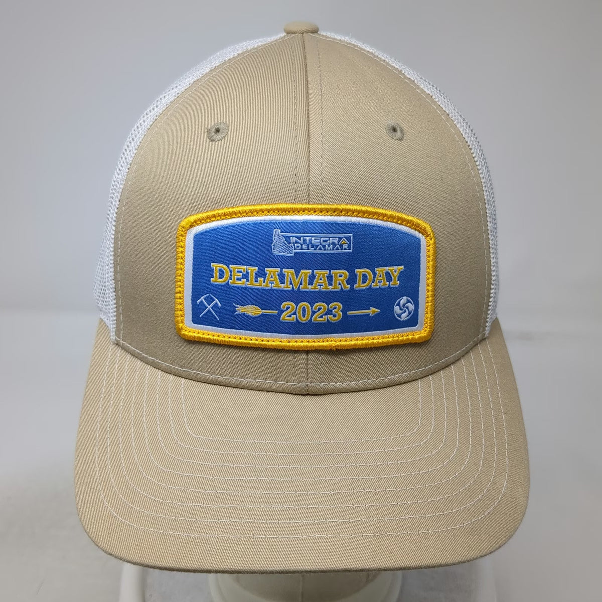 Richardson Trucker Hat Beige White One Size Delamar Day 2023 Rockhouse Coffee